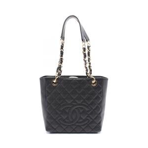 Chanel Matelasse PST Tote Bag Leather Black